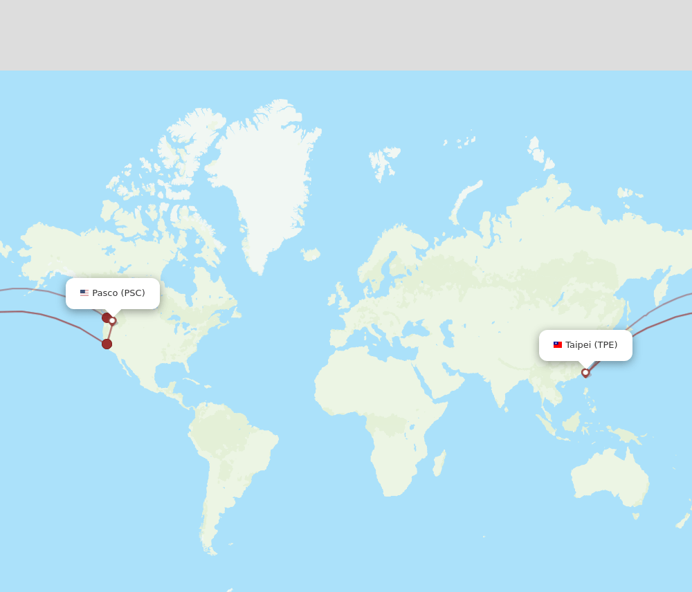 TPE-PSC flight routes