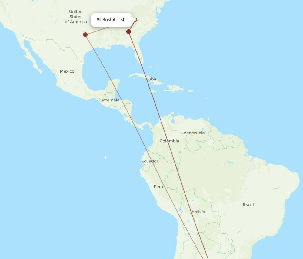 TRI-EZE flight routes