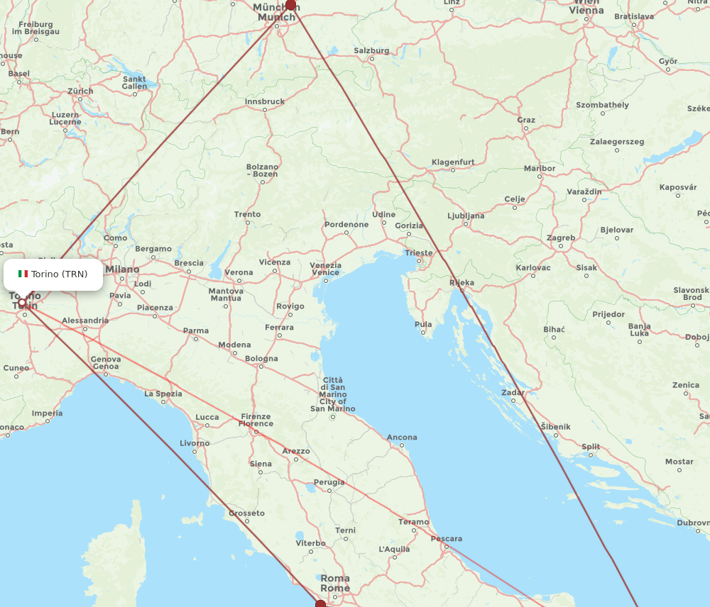 TRN-BDS flight routes