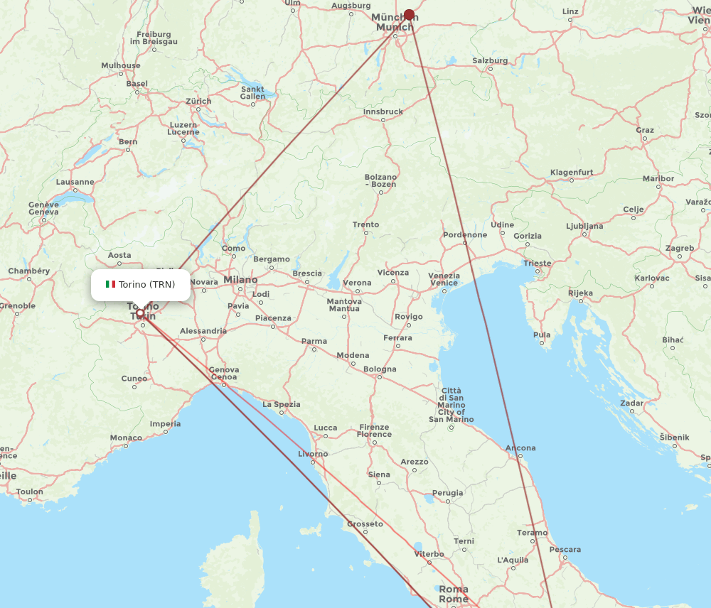 TRN-NAP flight routes
