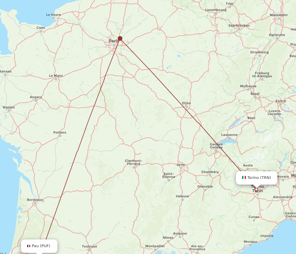 TRN-PUF flight routes