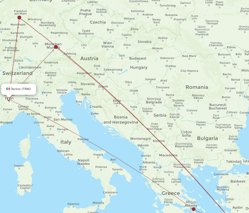 TRN-RHO flight routes