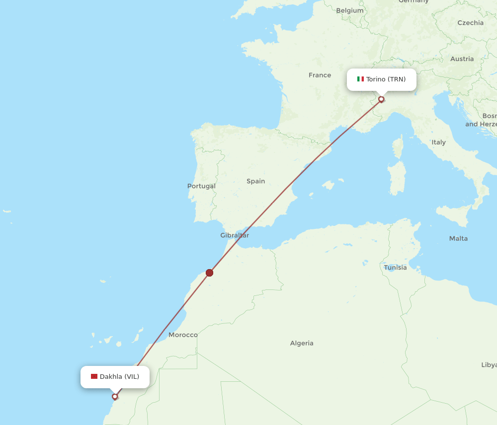 TRN-VIL flight routes