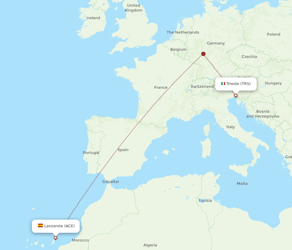 TRS-ACE flight routes