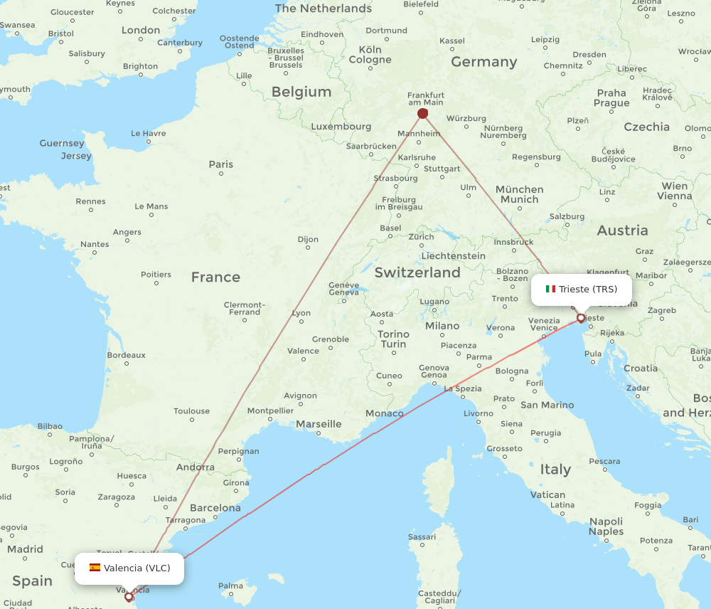 TRS-VLC flight routes