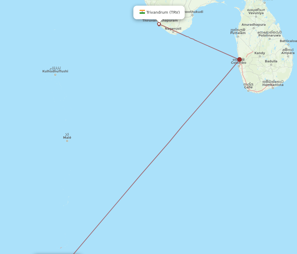 TRV-GAN flight routes