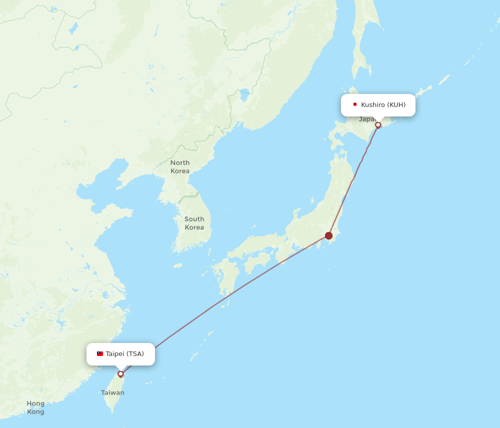 Flights From Taipei To Kushiro TSA To KUH Flight Routes flights-from-taipei-to-kushiro-tsa-to-kuh-flight-routes