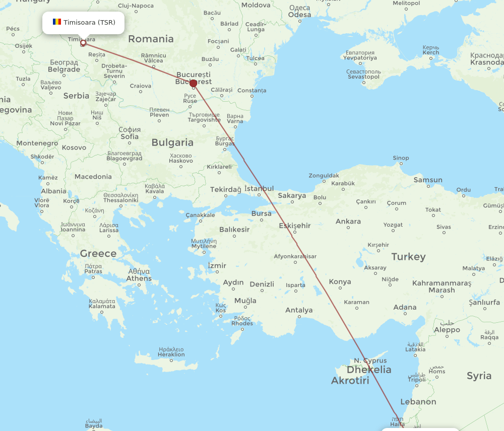 TSR-AMM flight routes