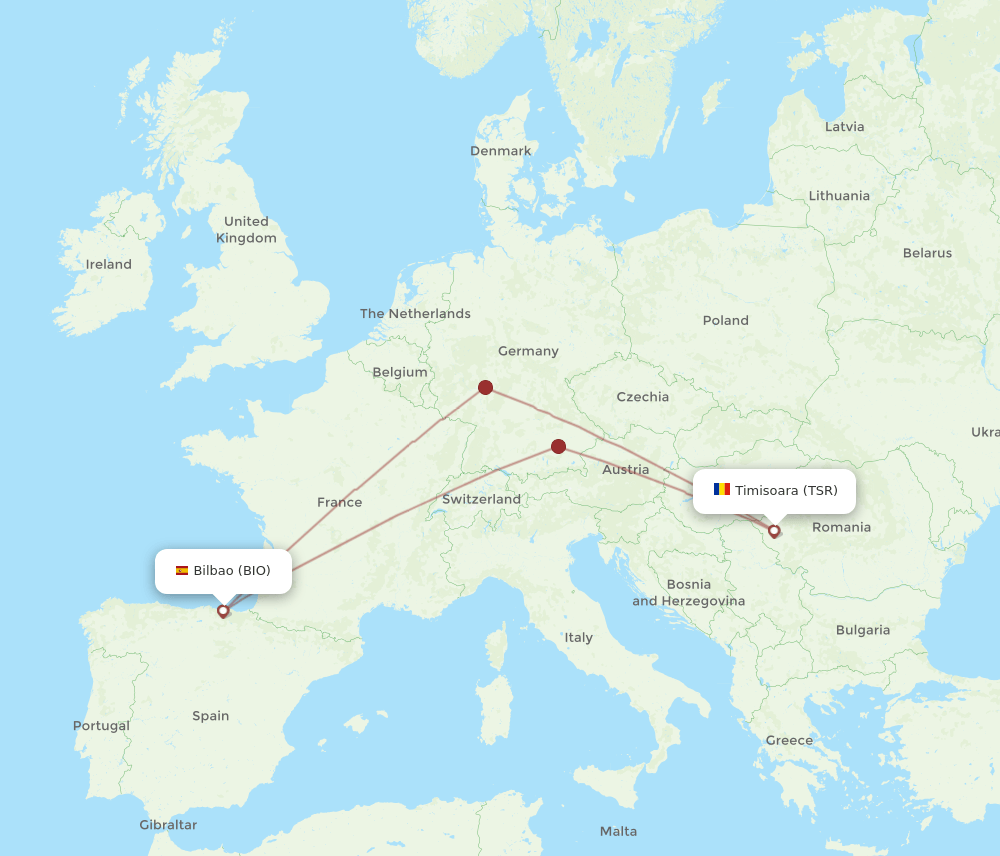 TSR-BIO flight routes