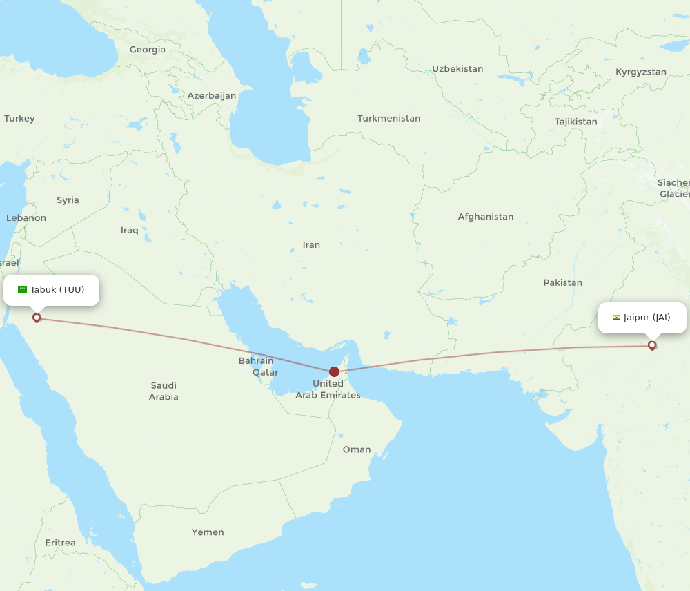 TUU-JAI flight routes