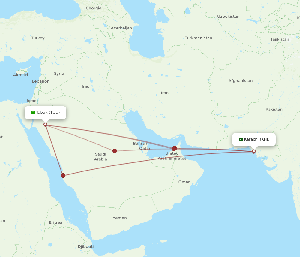 TUU-KHI flight routes
