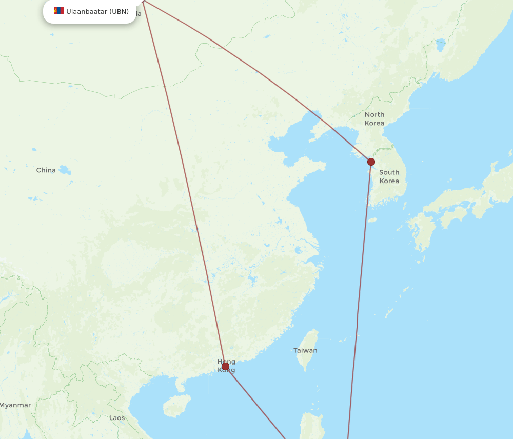UBN-CEB flight routes