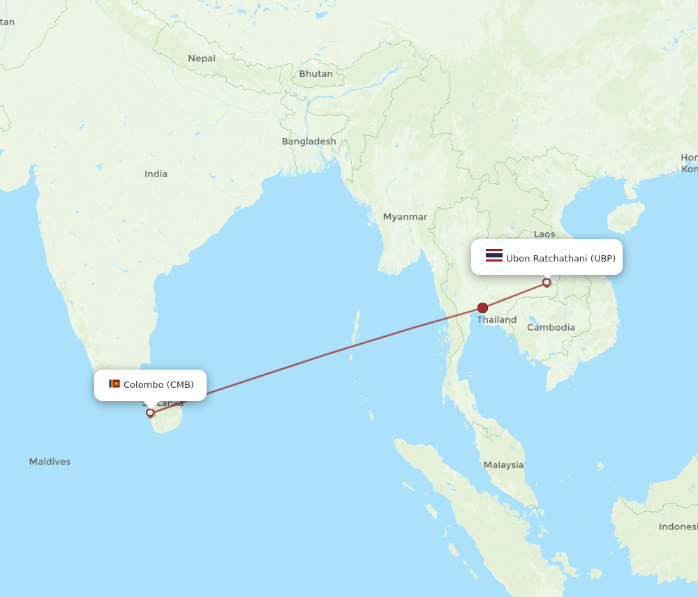 UBP-CMB flight routes