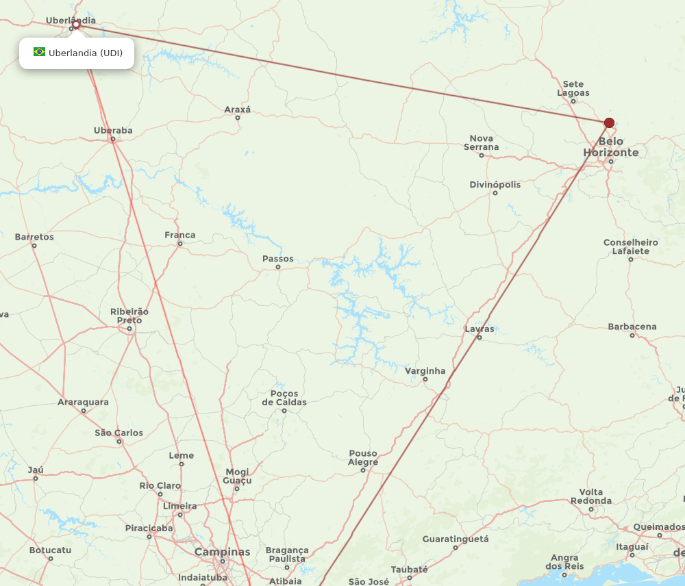 UDI-CGH flight routes