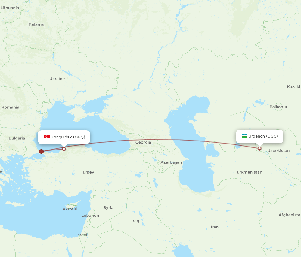 UGC-ONQ flight routes