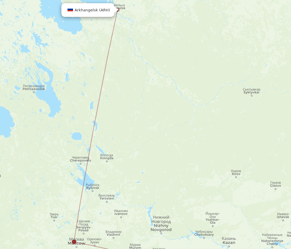 ULV-ARH flight routes