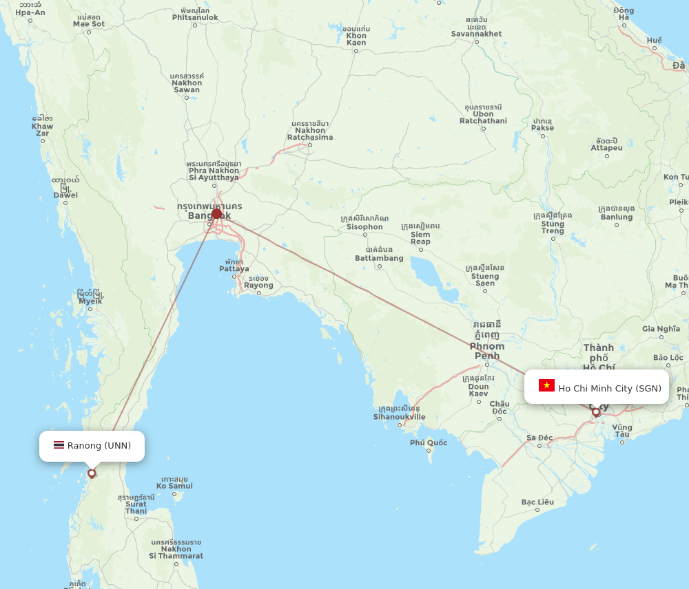 UNN-SGN flight routes