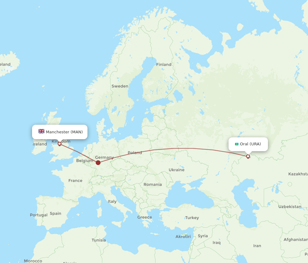 URA-MAN flight routes