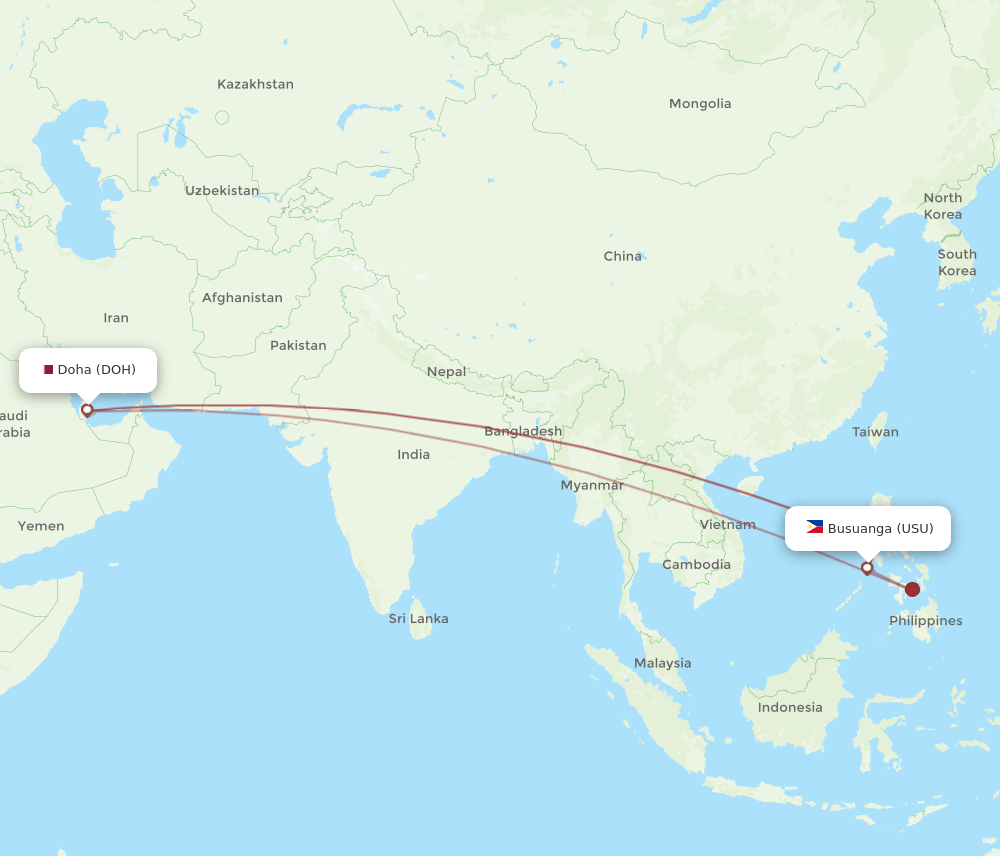 USU-DOH flight routes