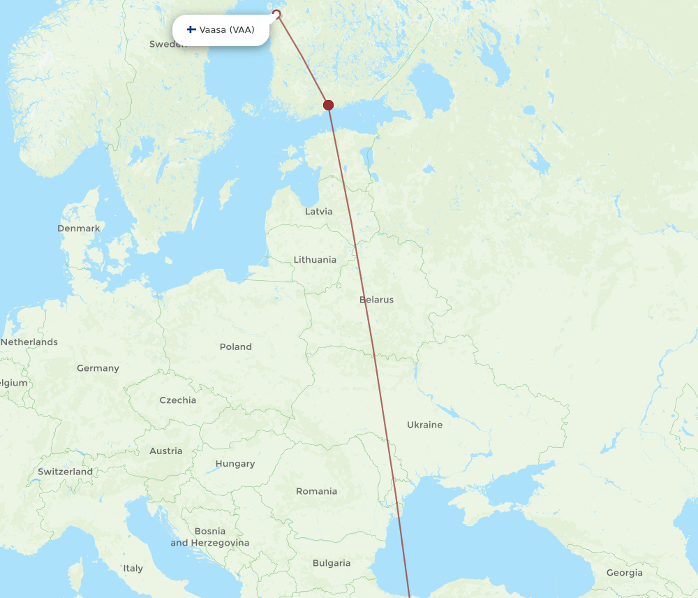 VAA-AYT flight routes