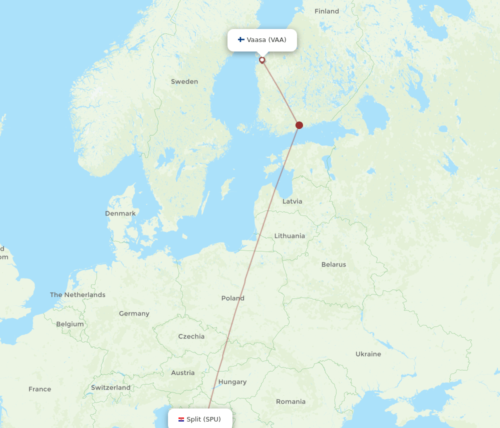 VAA-SPU flight routes