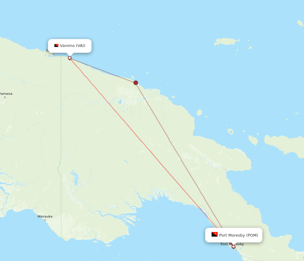 VAI-POM flight routes