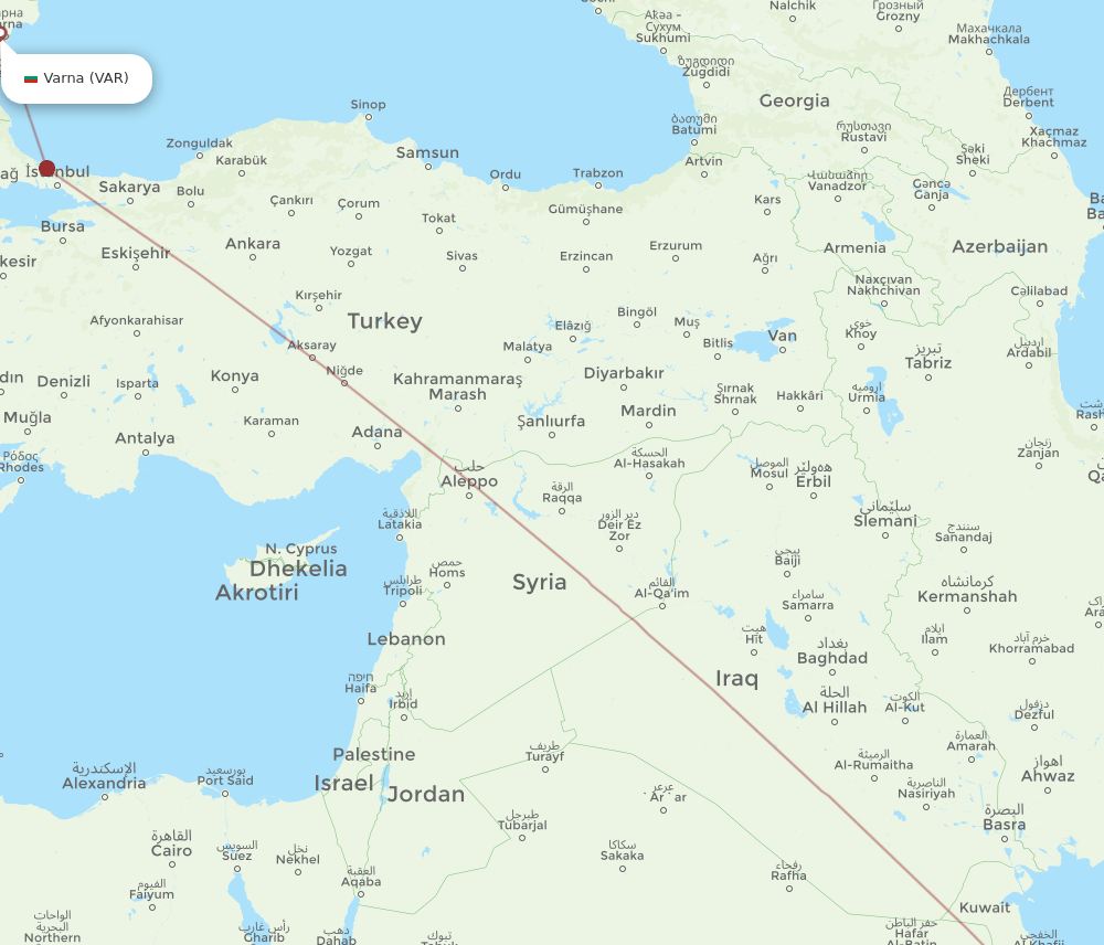 VAR-DMM flight routes