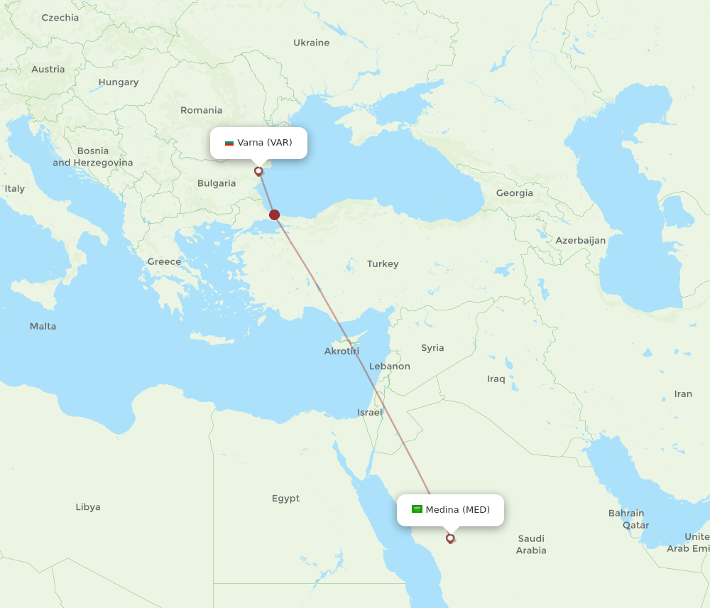 VAR-MED flight routes
