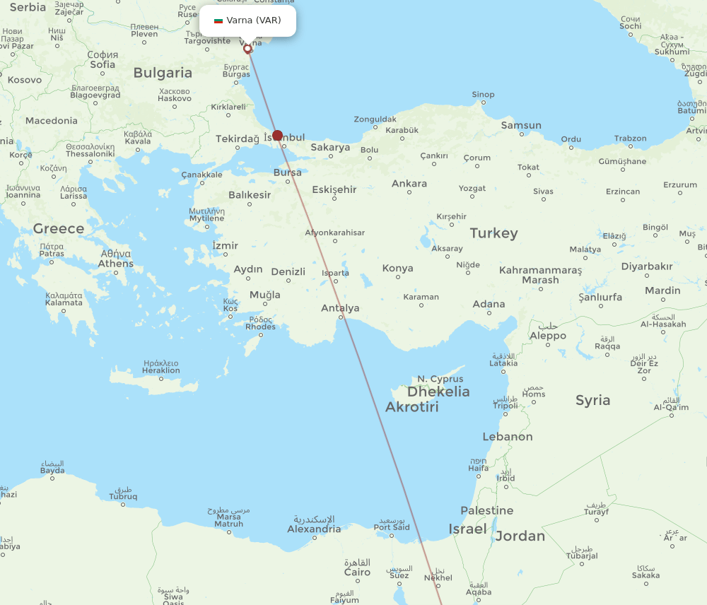 VAR-SSH flight routes
