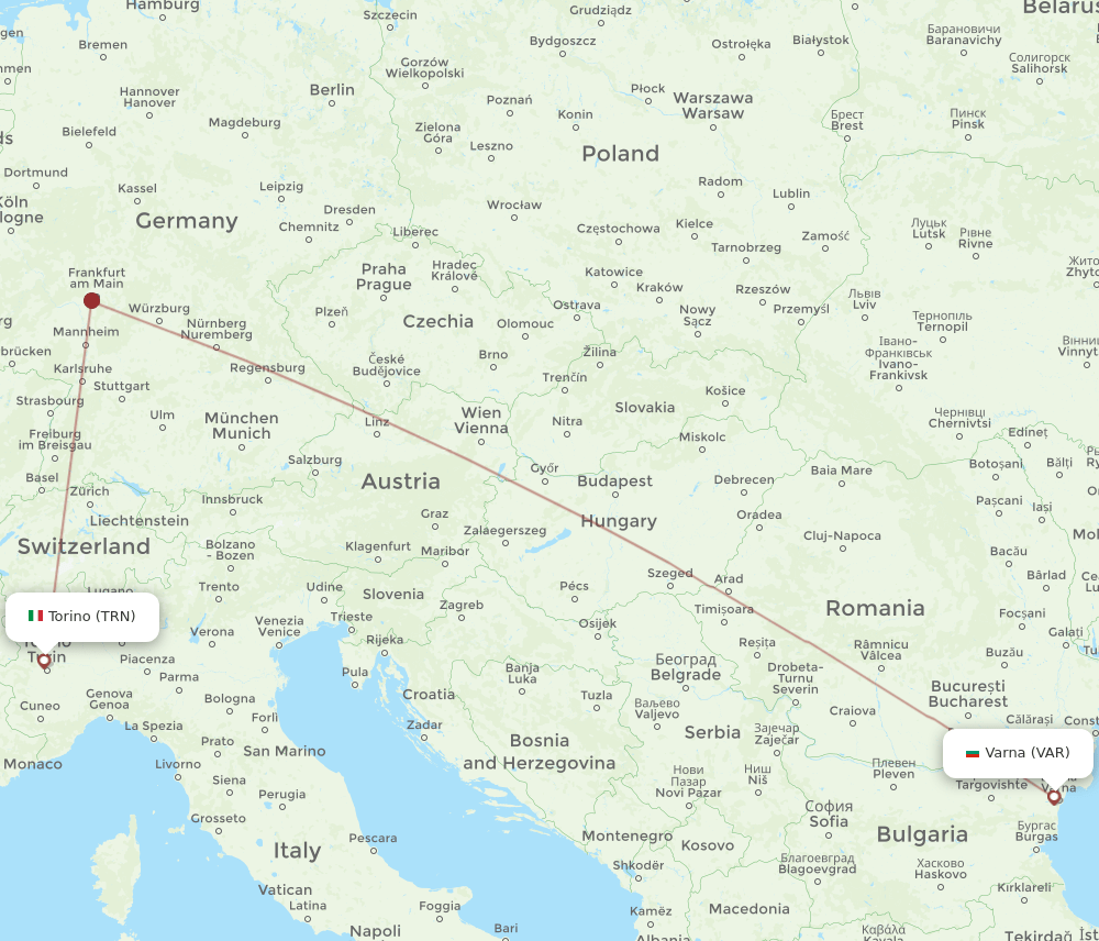 VAR-TRN flight routes