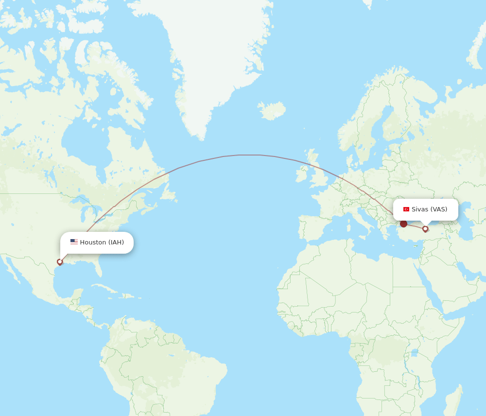 VAS-IAH flight routes