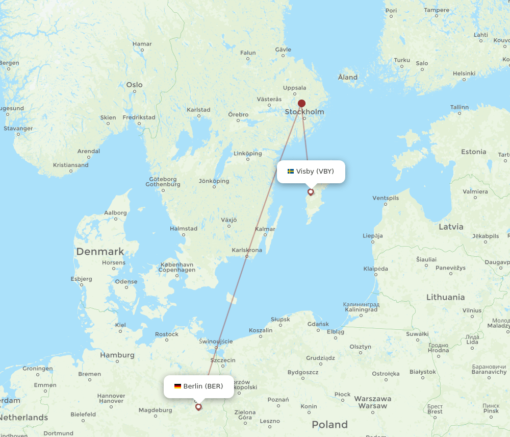 VBY-BER flight routes
