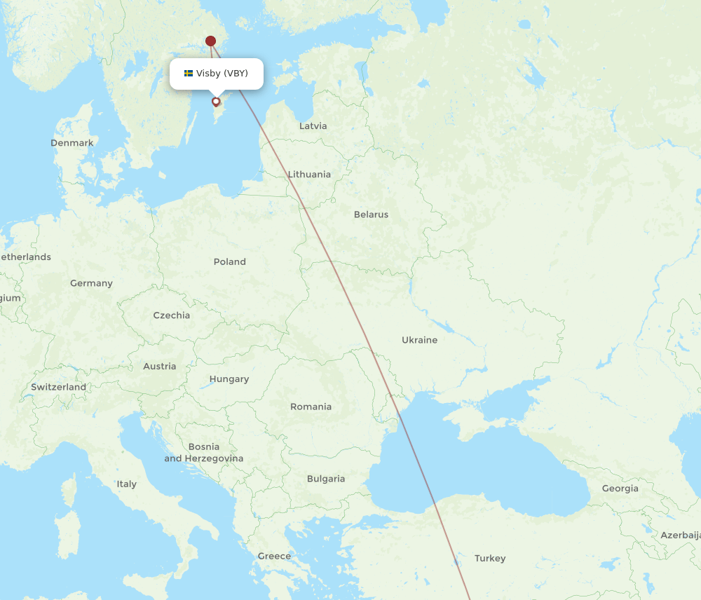 BEY to VBY flights and routes map