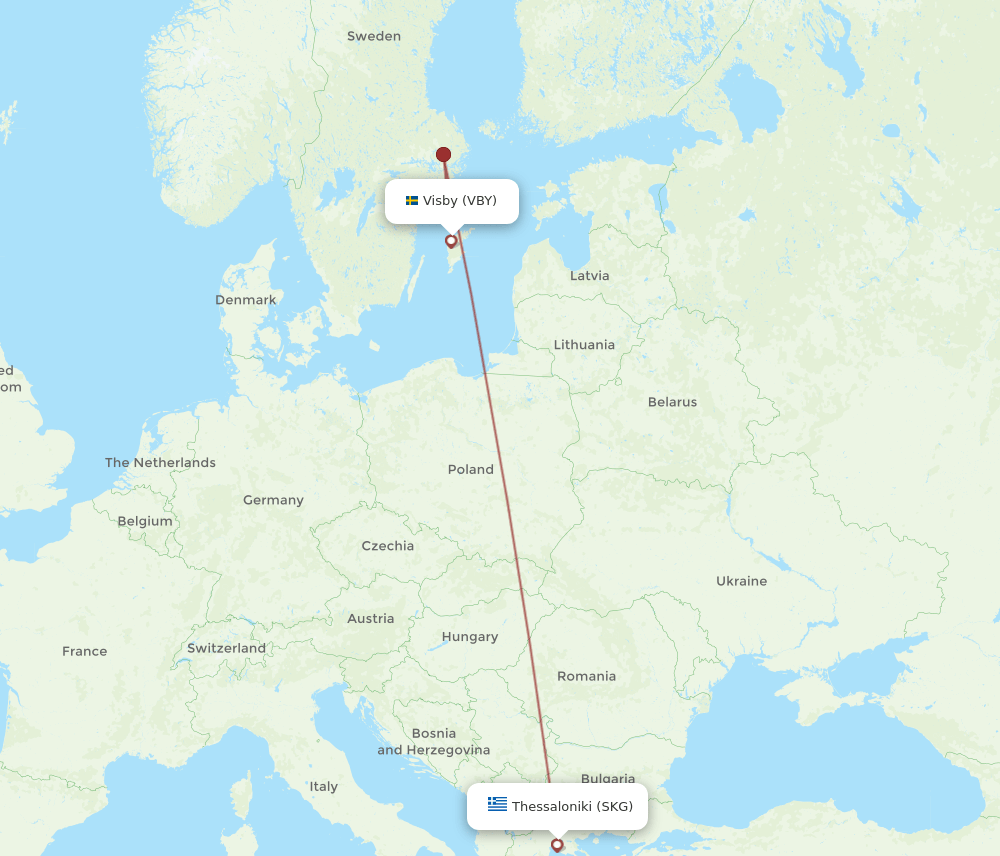 VBY-SKG flight routes