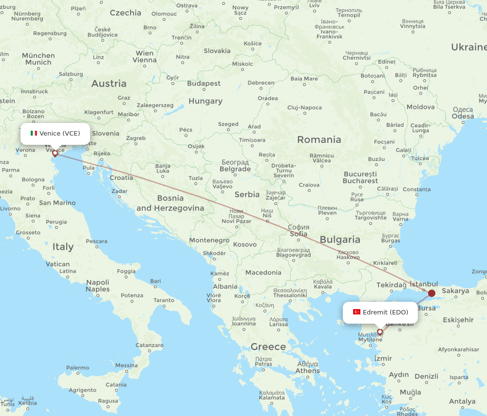 VCE-EDO flight routes