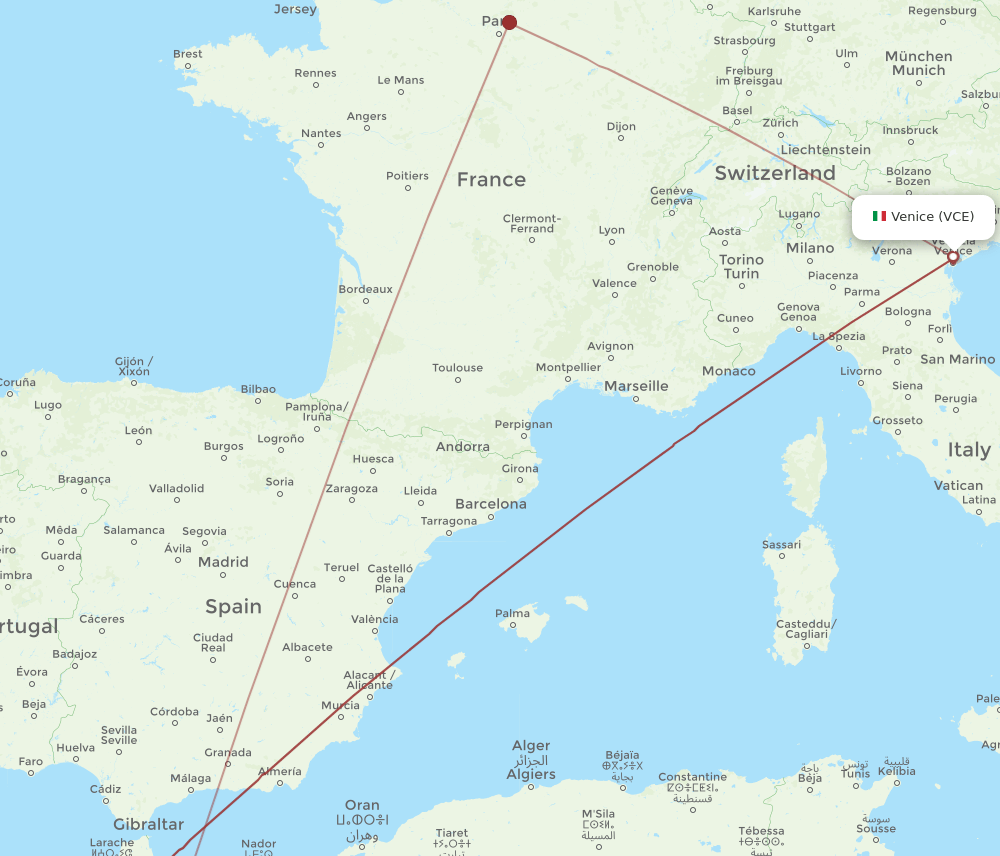 VCE-FEZ flight routes