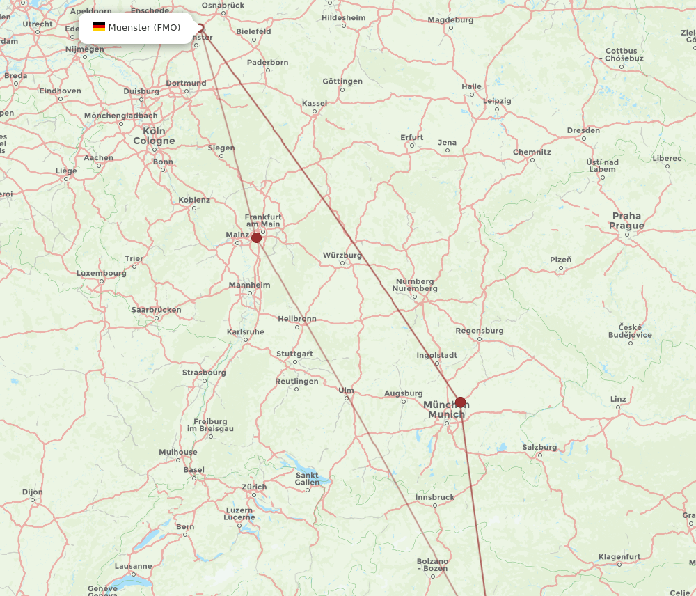 VCE-FMO flight routes