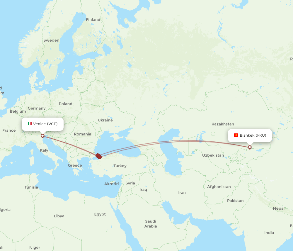 VCE-FRU flight routes