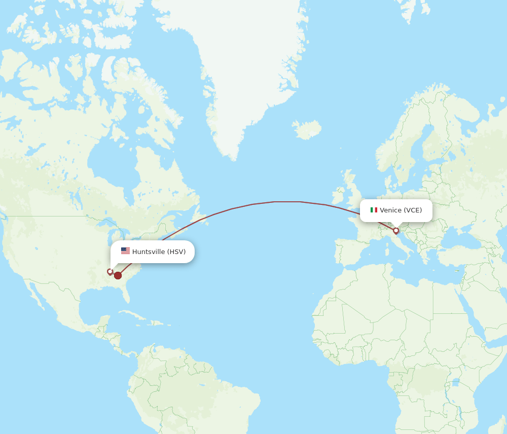 VCE-HSV flight routes