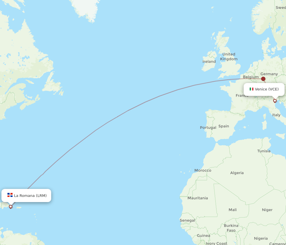 VCE-LRM flight routes