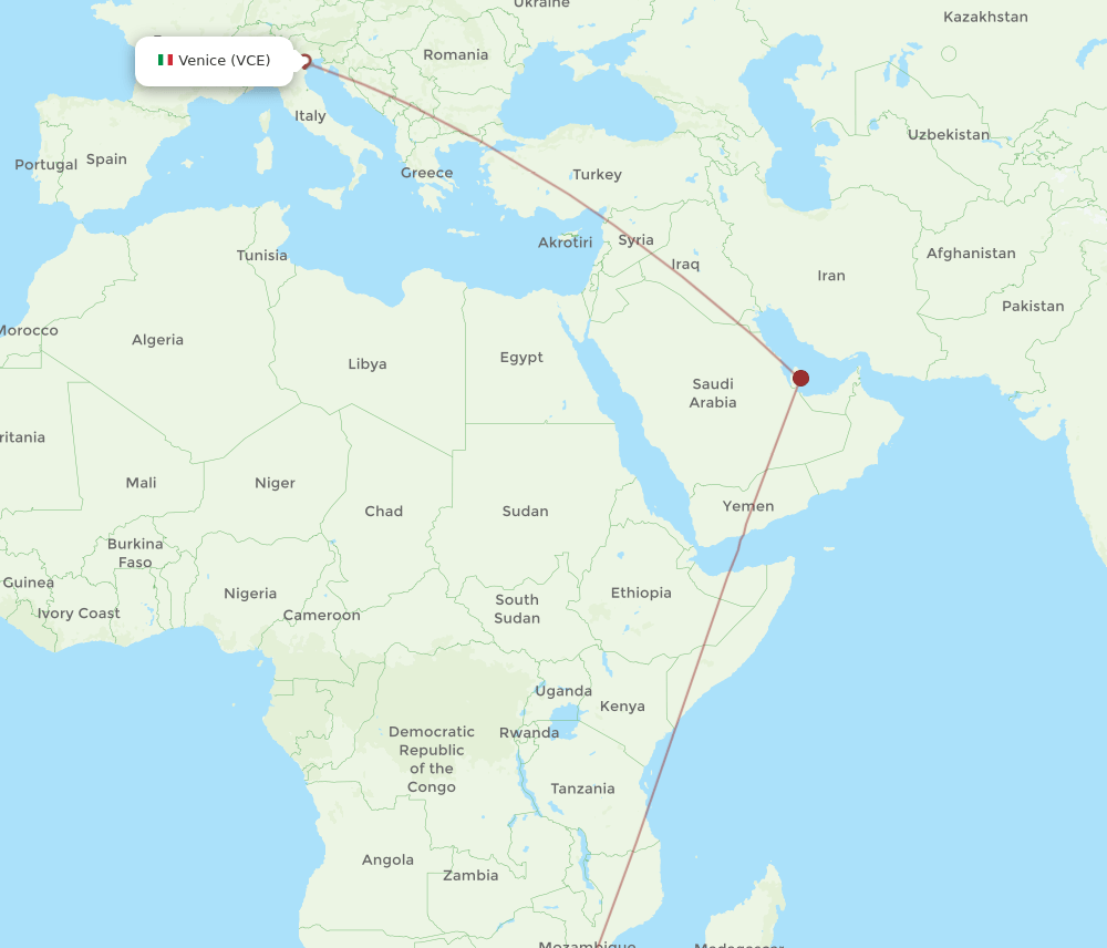 VCE-MPM flight routes