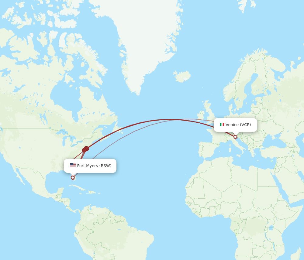 VCE-RSW flight routes