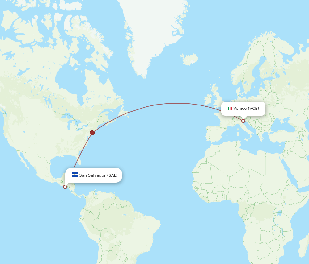 VCE-SAL flight routes