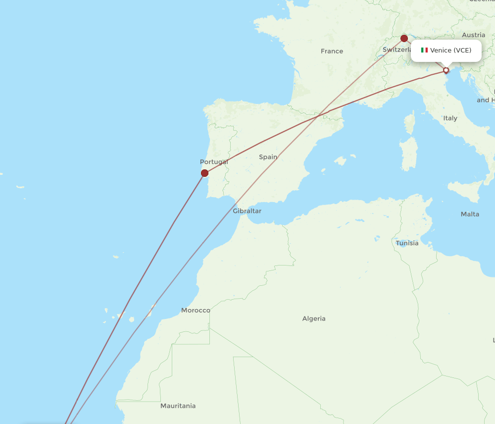 VCE-SID flight routes