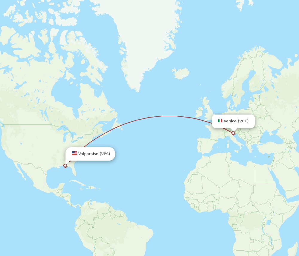 VCE-VPS flight routes