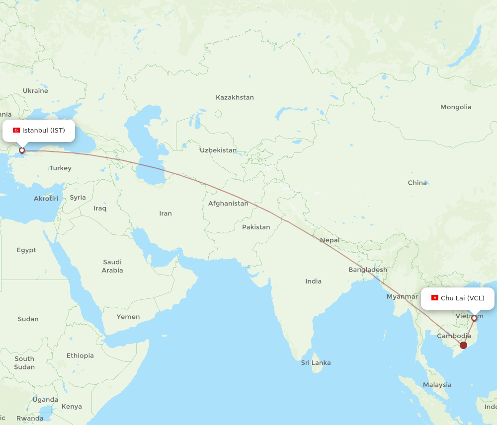 VCL-IST flight routes
