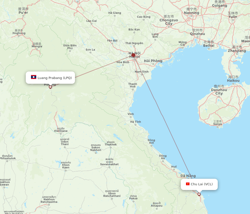 VCL-LPQ flight routes