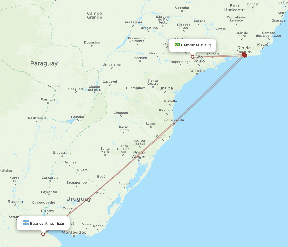 VCP-EZE flight routes