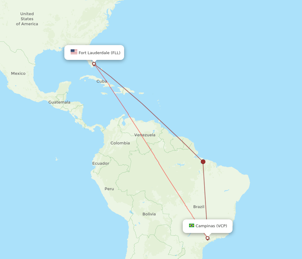 VCP-FLL flight routes