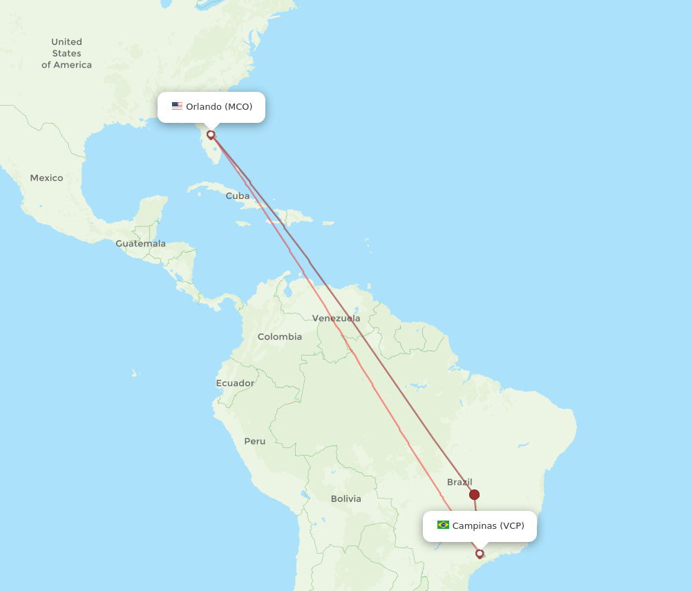 VCP-MCO flight routes
